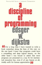 book A Discipline of Programming