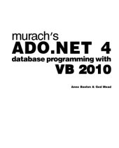 book Murach’s ADO.NET 4 Database Programming with VB 2010