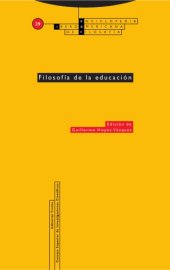 book Filosofía de la educación