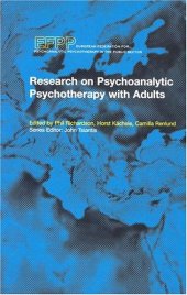 book Research on Psychoanalytic Psychotherapy with Adults