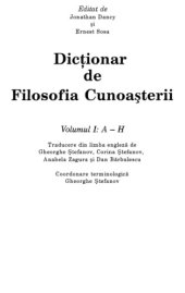 book Dictionar de filosofia cunoasterii