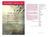 book Mirarea Filosofica. Istoria Filosofiei Europene