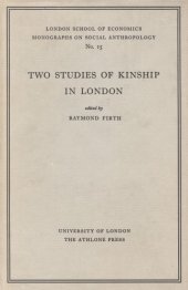 book Two Studies of Kinship in London