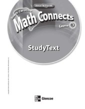 book South Carolina Math Connects: Concepts, Skills, and Problem Solving, Course 3