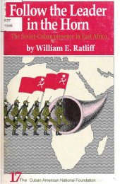 book Follow the Leader in the Horn: The Soviet-Cuban presence in East Africa