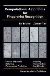 book Computational Algorithms for Fingerprint Recognition