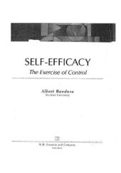 book Self-Efficacy: The Exercise of Control