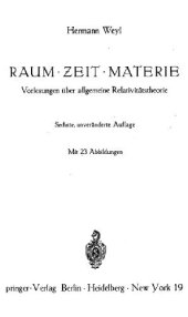 book Raum, Zeit, Materie