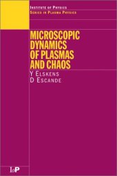 book Microscopic Dynamics of Plasmas and Chaos