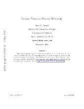 book Lectures on general relativity