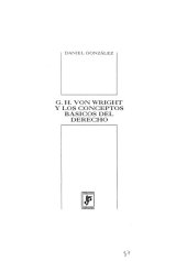 book G. H Von Wright y los conceptos básicos del derecho