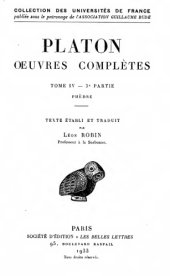 book Platon: Œuvres complètes. Tome IV, 3e partie: Phèdre