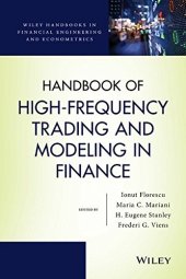 book Handbook of High-Frequency Trading and Modeling in Finance