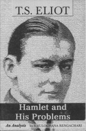 book T S Eliot: Hamlet and His Problems: An Analysis