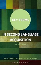 book Key Terms in Second Language Acquisition