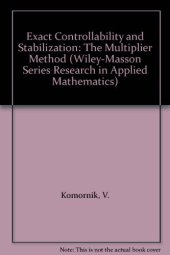 book Exact Controllability and Stabilization: The Multiplier Method