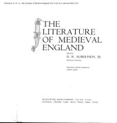 book The Literature of Medieval England