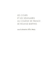 book Le Neutre: cours et séminaires au Collège de France 1977–1978