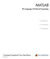 book Creating Graphical User Interfaces Matlab Version 7