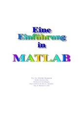 book Eine Einfuehrung in Matlab