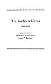 book The Goebbels Diaries, 1942-1943.