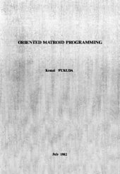 book Oriented matroid programming