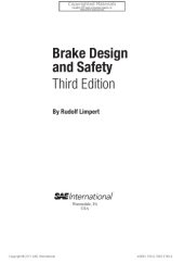 book Brake design and safety