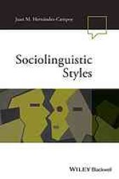 book Sociolinguistic styles