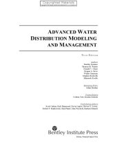 book Advanced water distribution modeling and management