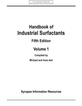 book Handbook of industrial surfactants