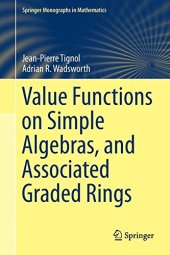 book Value functions on simple algebras, and associated graded rings