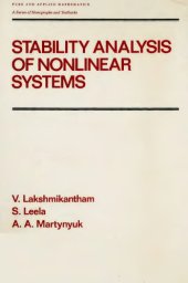 book Stability analysis of nonlinear systems