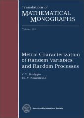 book Metric characterization of random variables and random processes