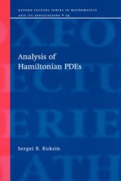 book Analysis of Hamiltonian PDEs