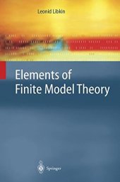 book Elements of finite model theory