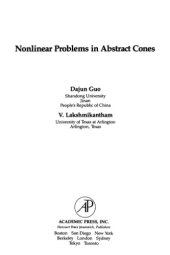 book Nonlinear problems in abstract cones