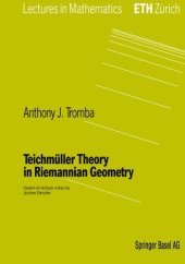 book Teichmüller theory in Riemannian geometry