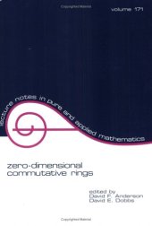 book Zero-dimensional commutative ring : proceedings of the 1994 John Barret memorial lectures and conference on commutative ring theory [Knoxville, Tennessee, 7-9 aprile 1994]