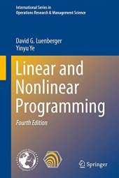 book Linear and nonlinear programming