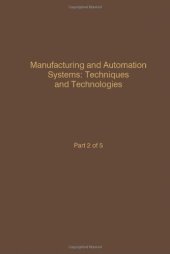 book Manufacturing and Automation Systems: Techniques and Technologies