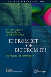 book It from bit or bit from it? : on physics and information