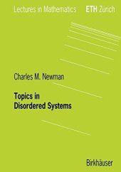 book Topics in disordered systems