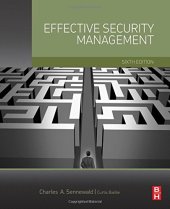 book Effective Security Management, Sixth Edition