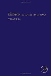 book Advances in Experimental Social Psychology