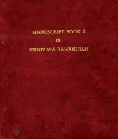 book Manuscript book 2 of Srinivasa Ramanujan