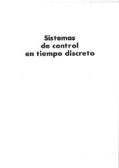 book Sistemas de control en tiempo discreto