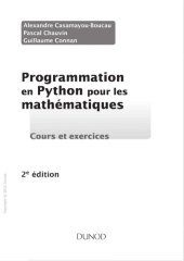 book Programmation en Python pour les mathématiques : cours et exercices