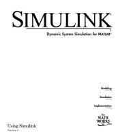 book SIMULINK Dynamic System Simulation for MATLAB Using Simulink Version 3