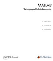 book MATLAB The Language of Technical Computing: MAT-File Format Version 7