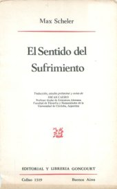 book El Sentido del Sufrimiento